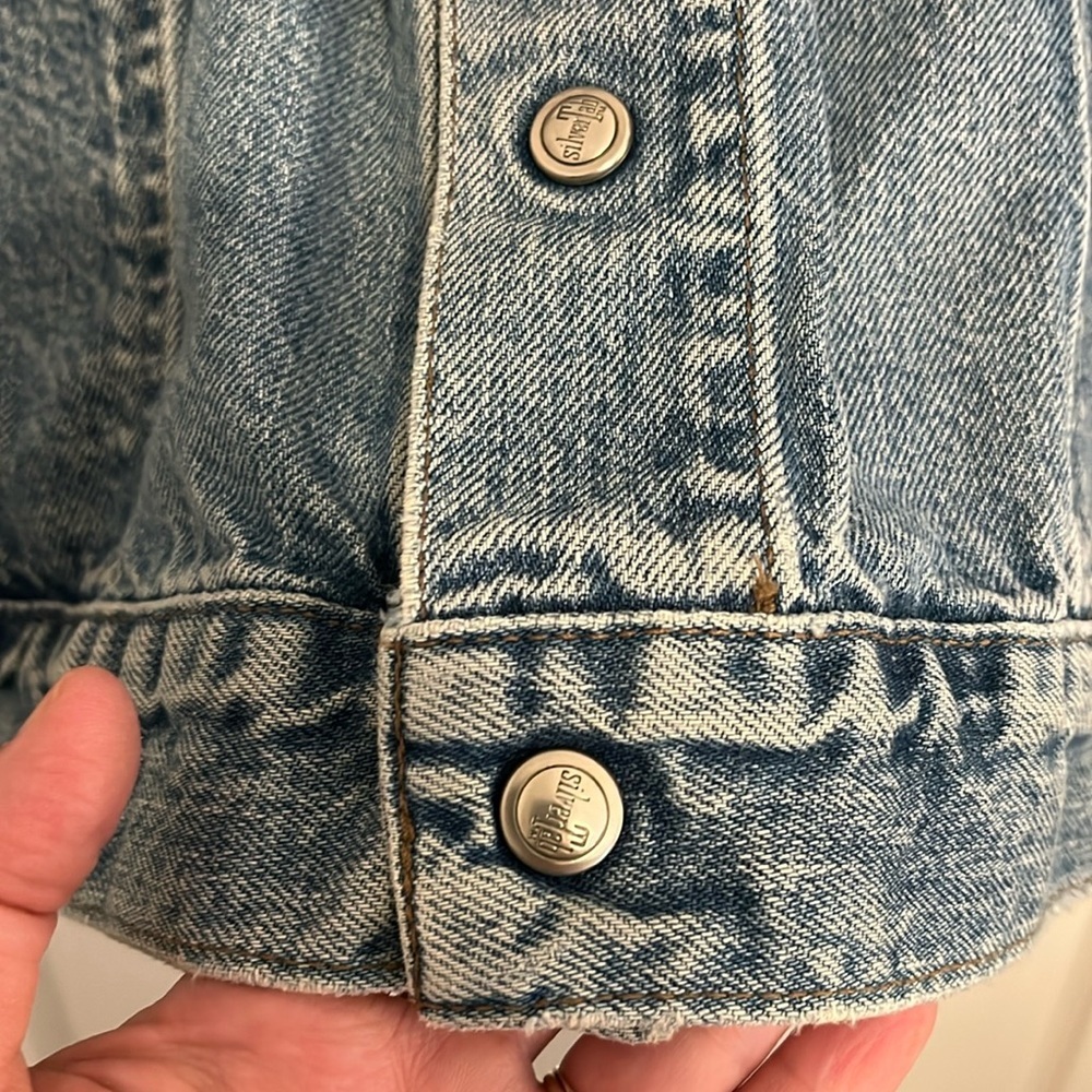Levi’s Silver Tab Trucker Jacket - Vintage Denim Jean Jacket - Men’s size Large - Picture 6 of 16